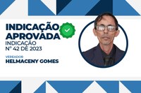 Projeto de Asfaltamento da Avenida 40 no Bairro Novo proposto pelo vereador Helmaceny Gomes